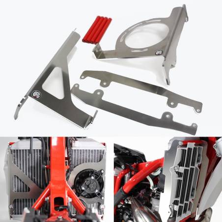 AX1552 Protections radiators AXP BETA RR 250 2020-2020 Red  AXP Racing