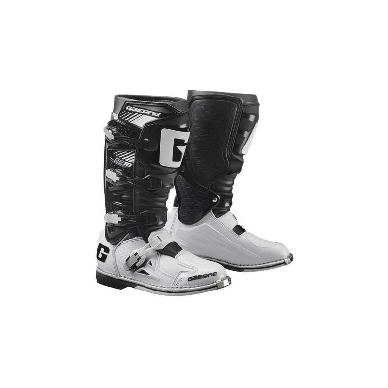 GAERNE SG-10 BLACK/WHITE STIVALE MX CROSS / ENDURO