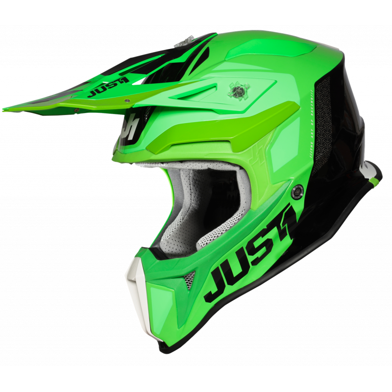 606018014500202 JUST1 J18 PULSAR FLUO GREEN-TITANIUM-BLACK - Gloss XS 8050038563543 JUST 1