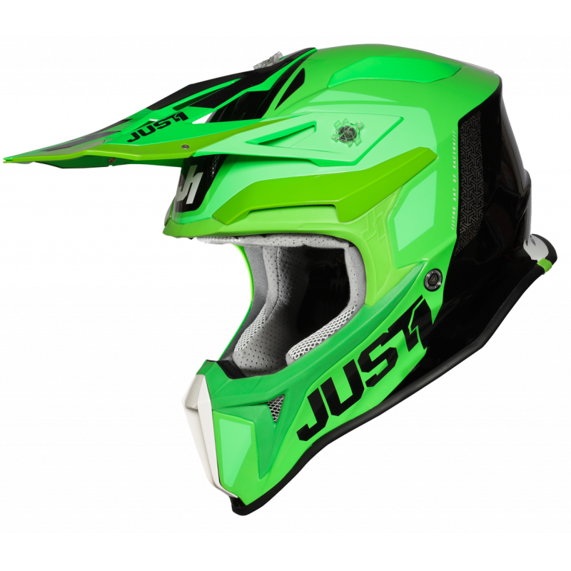 606018014500203 JUST1 J18 PULSAR FLUO GREEN-TITANIUM-BLACK - Gloss S 8050038563550 JUST 1