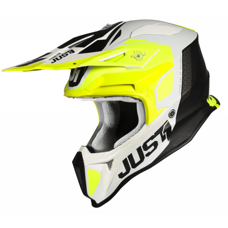 606018028100202 JUST1 J18 PULSAR FLUO YELLOW-WHITE-BLACK - Matt XS 8050038563840 JUST 1