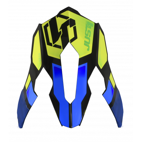 669323019104701 JUST1 J12 PEAK VECTOR FLUO YELLOW/ BLUE/ CARBON TU 8053288711924
