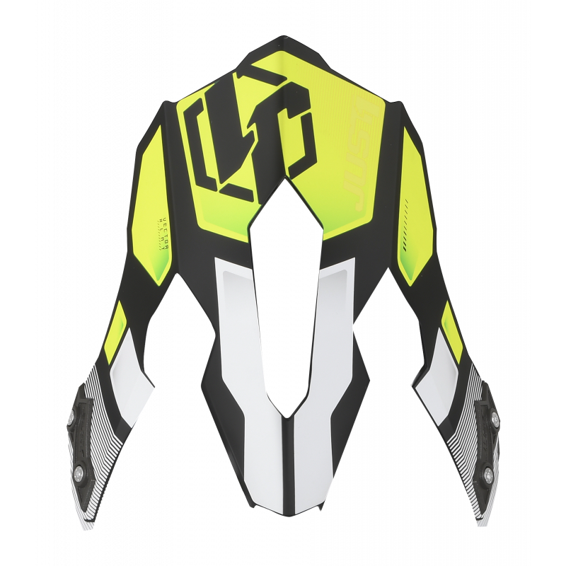 669323029404701 JUST1 J12 PEAK VECTOR WHITE/ FLUO YELLOW/ CARBON TU 8053288711962