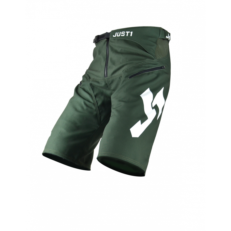 676001004300128 JUST1 J-FLEX MTB SHORTS Hype Army Green - White 28 8050038561884 JUST 1