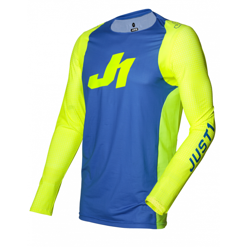 695001001200106 JUST1 Maglia J-FLEX Aria Blue - Fluo Yellow XL 8053288717674 JUST 1