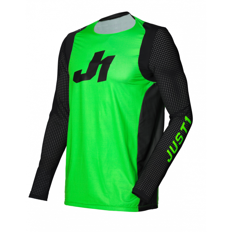 695001004500102 JUST1 Maglia J-FLEX Aria Fluo Green - Black XS 8050038567787 JUST 1