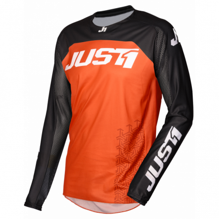 695002005100103 JUST1 Maglia J-FORCE Terra Black-Orange S 8053288718343 JUST 1