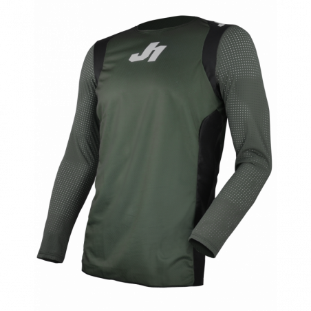 695003004300103 JUST1 Maglia J-FLEX MTB/LS Hype Army Green - Black - White S 8053288719098 JUST 1