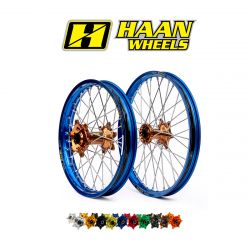 Ruote complete HAAN WHEELS SHERCO 250 SEF-R 2014-2020 cerchio: Oro, Nero o Blu