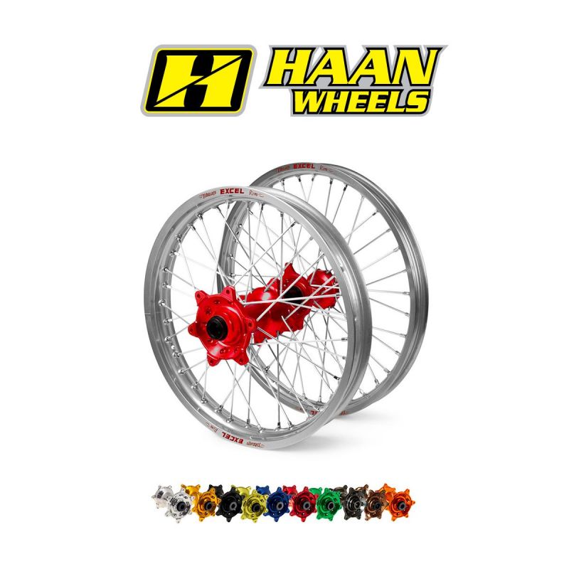 Ruota completa HAAN WHEELS HONDA CRF 1000 L Africa Twin 2016-2019 cerchio: Argento 19''