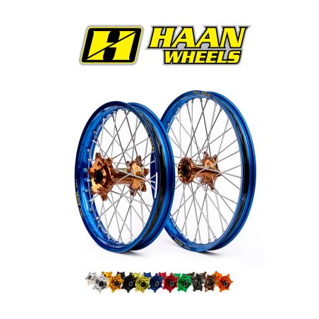 Ruote complete HAAN WHEELS KTM 300 EXC 2003-2015 cerchio: Oro, Nero o Blu