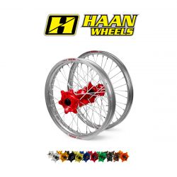 RC36013.1 Ruota completa HAAN WHEELS KTM 400 EXC 2000-2011 cerchio: Argento 18''  HAAN WHEELS