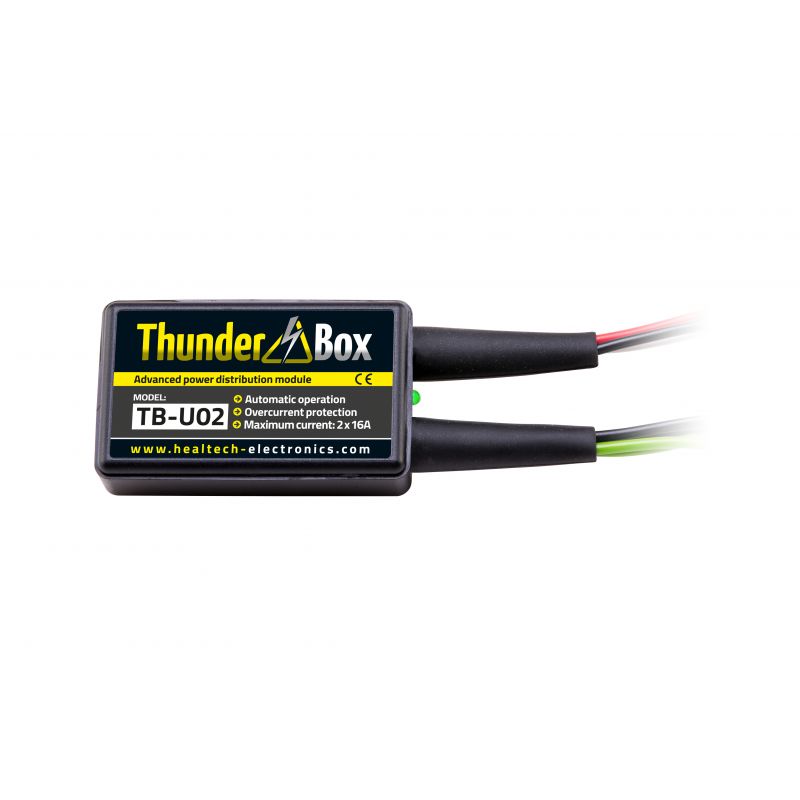 HT-TB-U0x Thunder Box - Hub Alimentazione Accessori HONDA SW-T 400 400 2006-2014- 2 attacchi multipli x 16 Amp