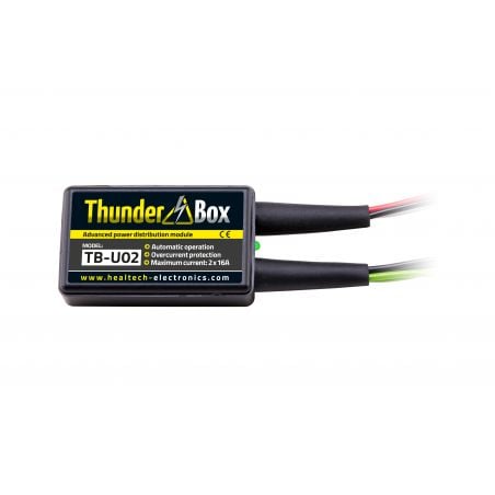 HT-TB-U0x Thunder Box - Hub Alimentazione Accessori PIAGGIO MP3 500 LT 500 2014-2015- 2 attacchi multipli x 16 Amp