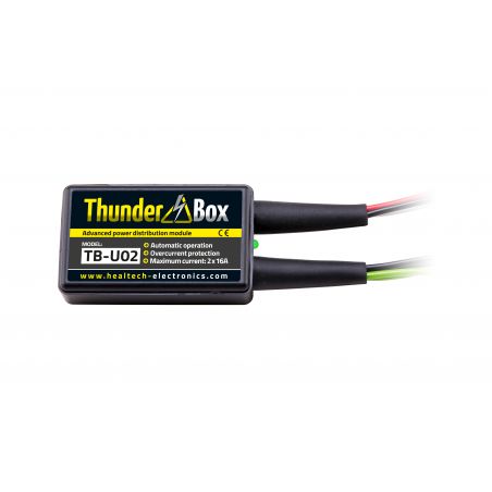 HT-TB-U0x Thunder Box - Hub Alimentazione Accessori PIAGGIO X10 500 500 2012-2014- 1 attacco multiplo x 16 Amp