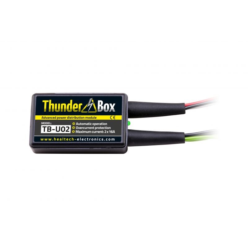 HT-TB-U0x Thunder Box - Hub Alimentazione Accessori TRIUMPH Street Triple 765 S 765 2017-2020- 2 attacchi multipli x 16 Amp