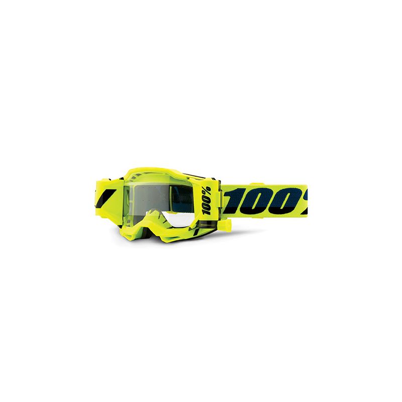 MASCHERA 100% ACCURI 2 FORECAST YELLOW - LENTE TRASPARENTE