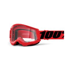 MASCHERA 100% STRATA 2 RED - LENTE TRASPARENTE