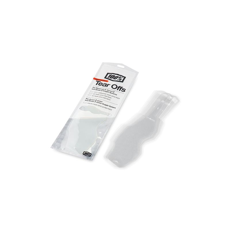 TEAR-OFFS STANDARD PER MASCHERE RC2/AC2/ST2 (CONFEZIONE DA 20PZ)