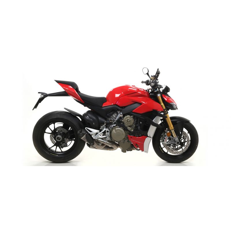 71146PK Terminali Works titanio (Dx+Sx) con raccordi in acciaio inox Ducati Streetfighter V4 2020-