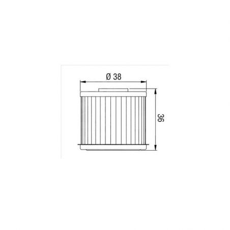 HF117 Filtro olio HIFLO HONDA NC 750 2014-2020 matica  HIFLO