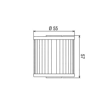 HF123 Filtro olio HIFLO KAWASAKI KLR 650 1987-2018 iche:  HIFLO