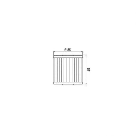 HF123 Filtro olio HIFLO KAWASAKI KLX 650 1993-2001 iche:  HIFLO