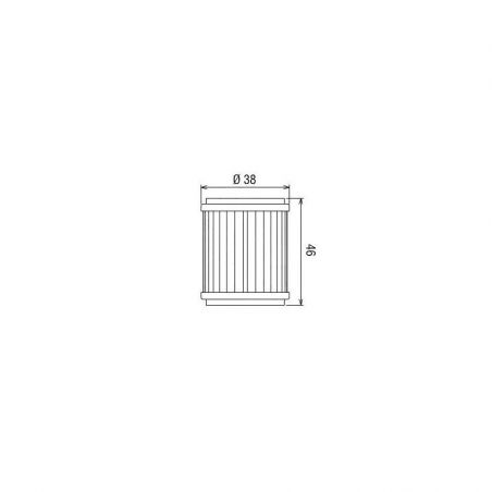 HF140 Filtro olio HIFLO YAMAHA X-Max 125 2015-2020 iche:  HIFLO