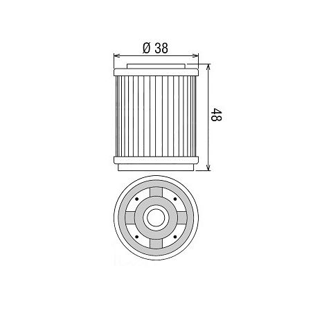 HF143 Filtro olio HIFLO MINARELLI Scooter 125 iche:  HIFLO
