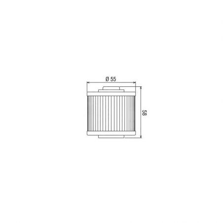 HF145 Filtro olio HIFLO YAMAHA TT 600 1983-2004 iche:  HIFLO