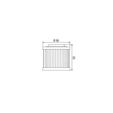 HF151 Filtro olio HIFLO ROTAX 500 cc iche:  HIFLO