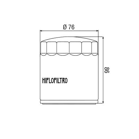 HF174C Filtro olio HIFLO HARLEY DAVIDSON VRSCA V-Rod 2002-2015 romato  HIFLO