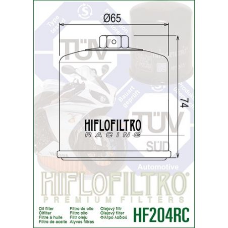 HF204RC Filtro olio HIFLO RACING HONDA CB 600 F Hornet 2003-2013  HIFLO