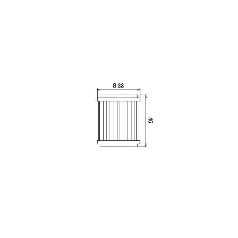 HF981 Filtro olio HIFLO YAMAHA X-City 125 2007-2015 iche:  HIFLO