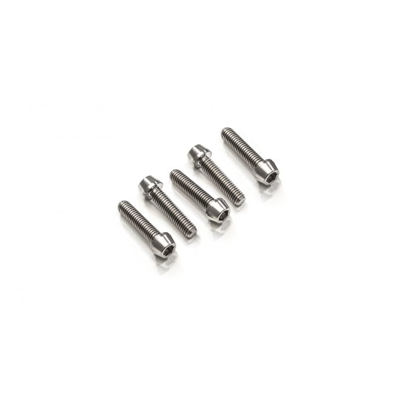 Kit viti piastra superiore forcella M6x30/M8x30 (4/1 pz) - Titanio Titanio