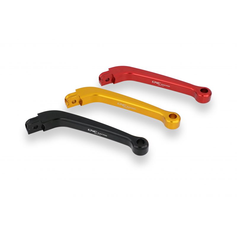 LCFA1B Leva frizione - modello lungo ripiegabile - corpo Nero  CNC RACING