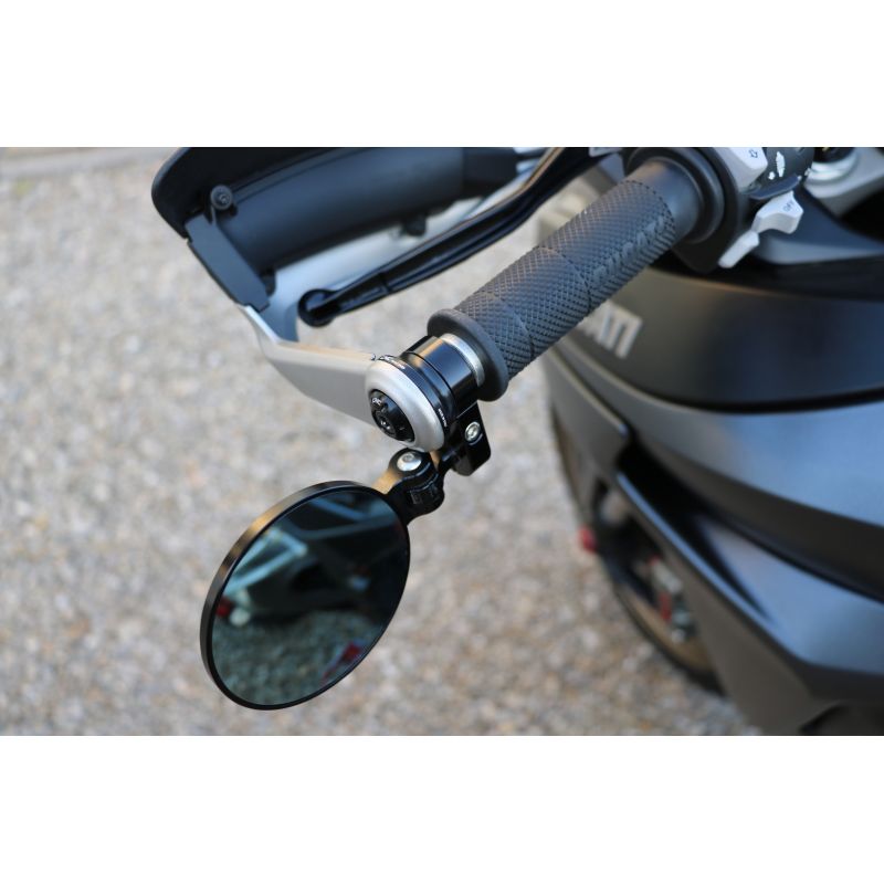 Adattatore specchio bar-end Rocket per Multistrada DUCATI  Nero