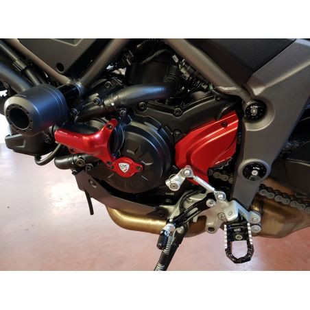 Kit poggiapiedi TOURING - passeggero DUCATI,MV AGUSTA  Nero