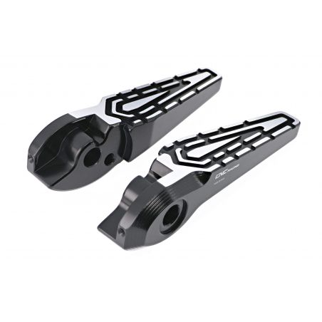 PEP04BS Poggiapiedi passeggero XDiavel/Diavel - bicolore DUCATI Nero/Argento  CNC RACING