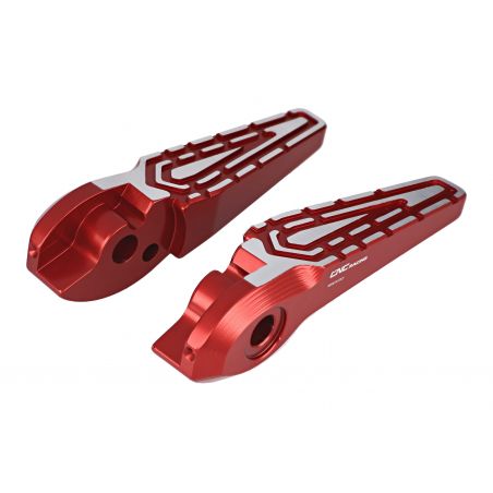 PEP04RS Poggiapiedi passeggero XDiavel/Diavel - bicolore DUCATI Rosso/Argento  CNC RACING