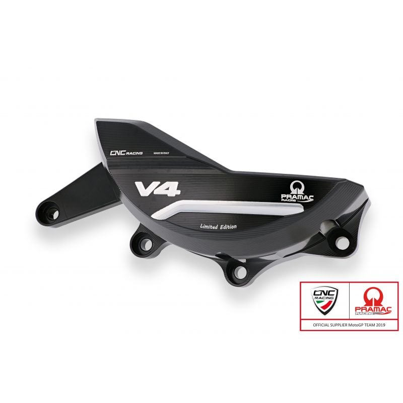 Carter protezione alternatore  Panigale e Streetfighter V4 - Pram Nero/Argento