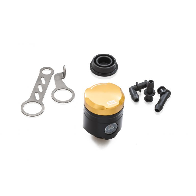 SEC12G Serbatoio olio freno posteriore / frizione 12 ml con oblò livello Oro  CNC RACING