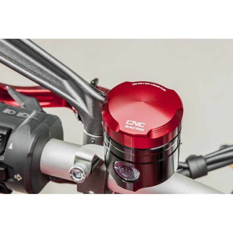 SEC12R Serbatoio olio freno posteriore / frizione 12 ml con oblò livello Rosso  CNC RACING