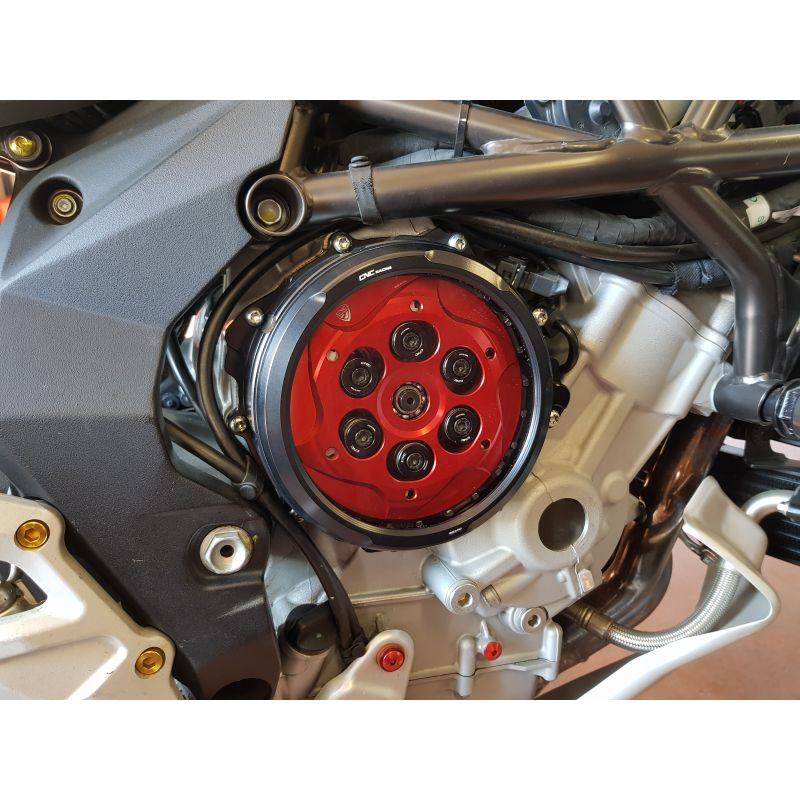 SF300B Set Scodellini frizione MV AGUSTA Nero  CNC RACING