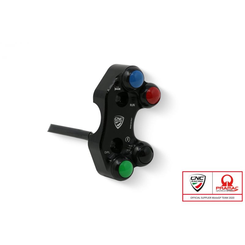 SWD21BPR Pulsantiera destra - pompa freno radiale Brembo OEM e RCS Pramac Nero  CNC RACING