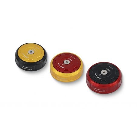 Cover tappo radiatore  BICOLOR DUCATI  Oro/Rosso