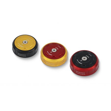 Cover tappo radiatore  BICOLOR DUCATI  Rosso/Nero