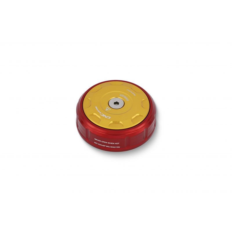 Cover tappo radiatore  BICOLOR DUCATI  Rosso/Oro