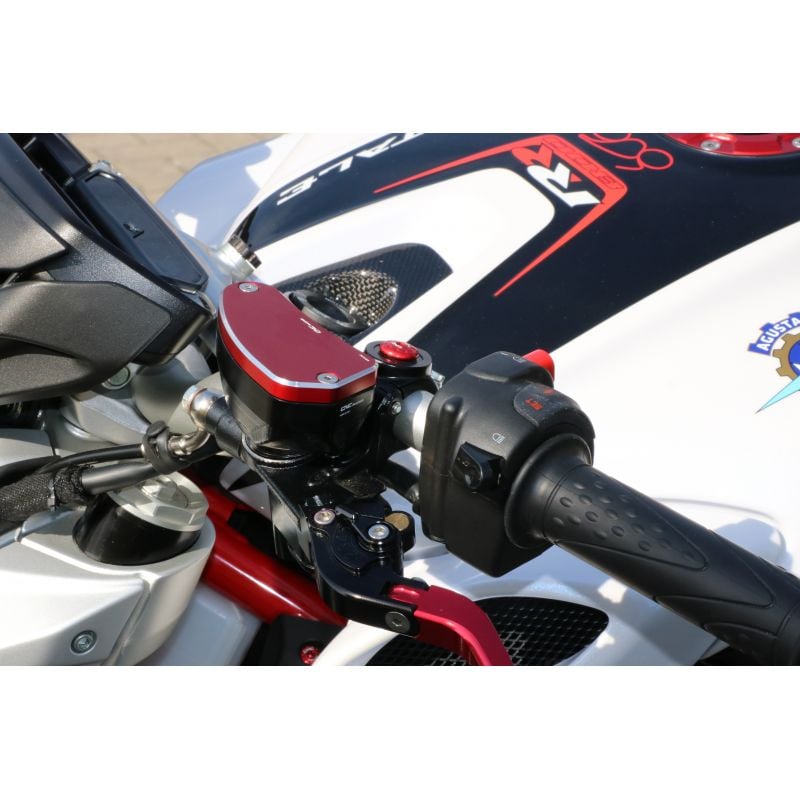 Tappo serbatoio fluido frizione MV Agusta - BICOLOR MV AGUSTA  Rosso/Argento