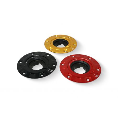 TSB15R Tappo serbatoio carburante - flangia Gear DUCATI Rosso  CNC RACING